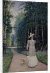 Walk. Portrait of Countess Leokadia Shirinskaya-Shikhmatova, 1894 by Alexei Danilovich Kivshenko