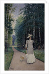 Walk. Portrait of Countess Leokadia Shirinskaya-Shikhmatova, 1894 by Alexei Danilovich Kivshenko