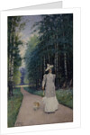 Walk. Portrait of Countess Leokadia Shirinskaya-Shikhmatova, 1894 by Alexei Danilovich Kivshenko
