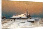 Winter Sunset, 1887 by Juli Julievich von Klever