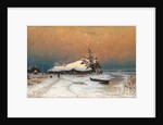 Winter Sunset, 1887 by Juli Julievich von Klever