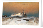 Winter Sunset, 1887 by Juli Julievich von Klever