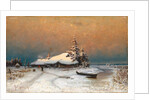 Winter Sunset, 1887 by Juli Julievich von Klever