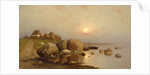 A fishing village, 1892 by Juli Julievich von Klever