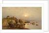 A fishing village, 1892 by Juli Julievich von Klever