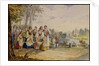 Russian peasant girls with Festival Dress, 1845 by Karl Ivanovich Kolmann