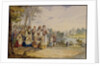 Russian peasant girls with Festival Dress, 1845 by Karl Ivanovich Kolmann
