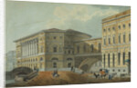 View of the Palace Embankment in St. Petersburg, First quarter of 19th cen by Karl Ivanovich Kolmann