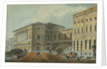 View of the Palace Embankment in St. Petersburg, First quarter of 19th cen by Karl Ivanovich Kolmann