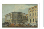 View of the Palace Embankment in St. Petersburg, First quarter of 19th cen by Karl Ivanovich Kolmann
