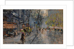 A Street in Paris, 1918 by Konstantin Alexeyevich Korovin