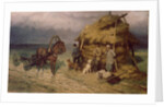 Hunters caught in a storm by Pavel Osipovich Kovalevsky