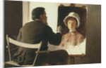 Kramskoy Painting a Portrait of his Daughter, 1884 by Ivan Nikolayevich Kramskoi