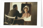 Kramskoy Painting a Portrait of his Daughter, 1884 by Ivan Nikolayevich Kramskoi