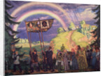 Easter procession, 1915 by Boris Michaylovich Kustodiev