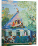 Small Blue House, 1920 by Boris Michaylovich Kustodiev