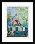 Small Blue House, 1920 by Boris Michaylovich Kustodiev