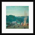 Campfire, 1916 by Boris Michaylovich Kustodiev