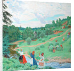 Hay Making, 1917 by Boris Michaylovich Kustodiev