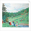 Hay Making, 1917 by Boris Michaylovich Kustodiev