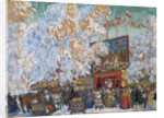 Show-booths, 1917 by Boris Michaylovich Kustodiev