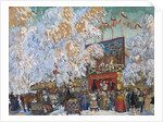 Show-booths, 1917 by Boris Michaylovich Kustodiev