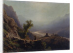 In the Caucasus Mountains, 1879 by Lev Felixovich Lagorio