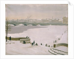 Crossing the frozen Neva River, 1935 by Nikolay Fyodorovich Lapshin