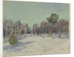 Garden in snow, 1880s by Isaak Ilyich Levitan