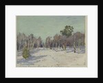 Garden in snow, 1880s by Isaak Ilyich Levitan