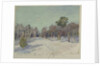 Garden in snow, 1880s by Isaak Ilyich Levitan