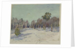Garden in snow, 1880s by Isaak Ilyich Levitan