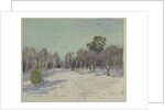 Garden in snow, 1880s by Isaak Ilyich Levitan