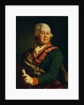 Portrait of Count Valentin Platonovich Ivanovich Musin-Pushkin, End 1780s by Dmitri Grigorievich Levitsky