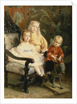 Portrait of the Stasovs Children, Early 1870s by Konstantin Yegorovich Makovsky