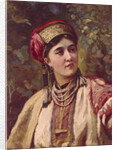 Girl in Traditional Dress by Konstantin Yegorovich Makovsky