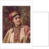 Girl in Traditional Dress by Konstantin Yegorovich Makovsky