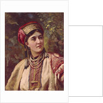Girl in Traditional Dress by Konstantin Yegorovich Makovsky