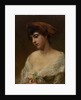 Young Woman in a Red Beret by Konstantin Yegorovich Makovsky