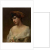 Young Woman in a Red Beret by Konstantin Yegorovich Makovsky