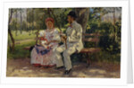 On the Boulevard, 1894 by Vladimir Yegorovich Makovsky
