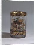 Glass with the double walls and a landscape composition, 1818 by Master A. Vershinin
