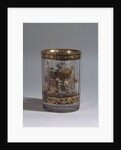 Glass with the double walls and a landscape composition, 1818 by Master A. Vershinin