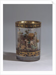Glass with the double walls and a landscape composition, 1818 by Master A. Vershinin