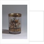 Glass with the double walls and a landscape composition, 1818 by Master A. Vershinin