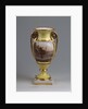 Decorative vase with the view of the M. Kutuzov-monument and the Kazan-Virgin-Cathedral, 1830-1840s by Master of the A. Popov Factory