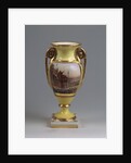 Decorative vase with the view of the M. Kutuzov-monument and the Kazan-Virgin-Cathedral, 1830-1840s by Master of the A. Popov Factory