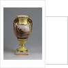Decorative vase with the view of the M. Kutuzov-monument and the Kazan-Virgin-Cathedral, 1830-1840s by Master of the A. Popov Factory