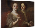 Self-portrait with the wife, c. 1729 by Andrei Matveyevich Matveyev