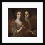 Self-portrait with the wife, c. 1729 by Andrei Matveyevich Matveyev